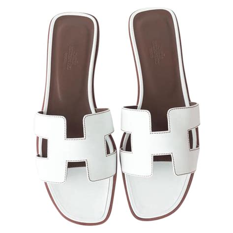 white oran hermes sandals